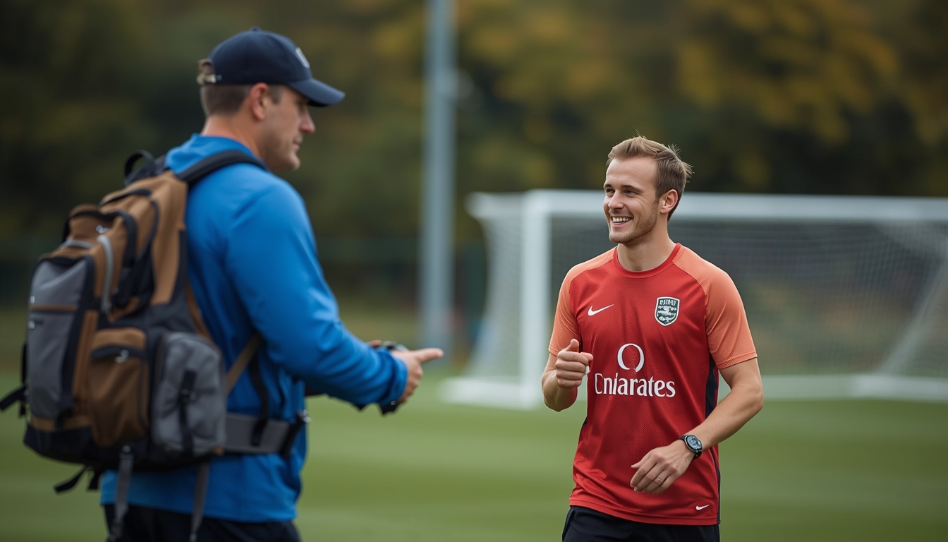 Elbowsgrbeautae coach guiding outdoor session